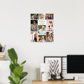 Aangepaste vriendenfoto collage vriendschapsquote poster (Thuiskantoor)