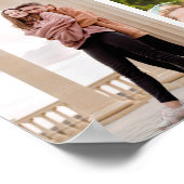 Aangepaste vriendenfoto collage vriendschapsquote poster (Hoek)