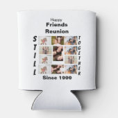 Aangepaste Vriendenreünie 11 Foto-collage Blikjeskoeler (Achterkant)