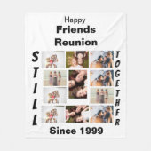 Aangepaste Vriendenreünie 11 Foto-collage Fleece Deken (Voorkant)