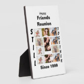 Aangepaste Vriendenreünie 11 Foto-collage Fotoplaat (Zijkant)