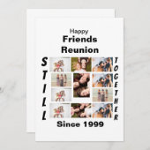 Aangepaste Vriendenreünie 11 Foto-collage Kaart (Voorkant / Achterkant)