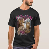 Aangepaste vriendin gezicht bootleg rap t-shirt (Voorkant)