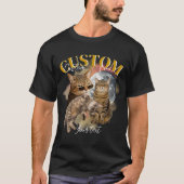 Aangepaste vriendin gezicht bootleg rap t-shirt (Voorkant)