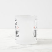 Aangepaste Vriendin Gift, Bedankt voor alle Orgasm Matglas Koffiemok (Center)