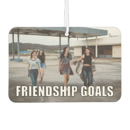 Aangepaste vriendschapsfoto Funny Friendship Goals Luchtverfrisser