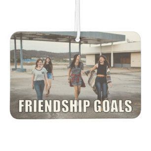Aangepaste vriendschapsfoto Funny Friendship Goals Luchtverfrisser