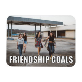 Aangepaste vriendschapsfoto Funny Friendship Goals Magneet