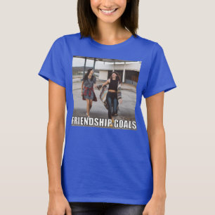 Aangepaste vriendschapsfoto Funny Friendship Goals T-shirt