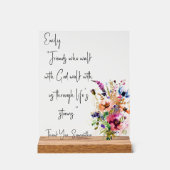 Aangepaste vriendschapsnotitie acryl bord (Voorkant)