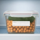 Aangepaste vrieslabels voor datum- en inhoudsorgan sticker