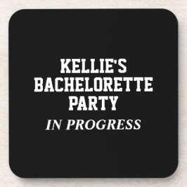 Aangepaste vrijgezellenfeest aan de gang bier onderzetter