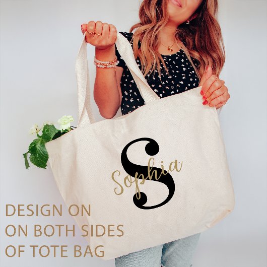Aangepaste vrijgezellenfeest bruidsmeisje monogram tote bag