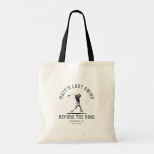 Aangepaste vrijgezellenfeest cadeaus golfreis brui tote bag