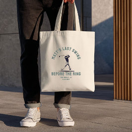 Aangepaste vrijgezellenfeest cadeaus golfreis brui tote bag