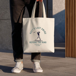 Aangepaste vrijgezellenfeest cadeaus golfreis brui tote bag
