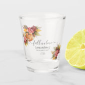 Aangepaste vrijgezellenfeest 'Fall in Love' Shot Glas (Voorkant)