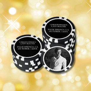 Aangepaste vrijgezellenfeest foto golf marker poker chips