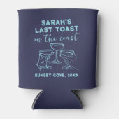 Aangepaste vrijgezellenfeest laatste toast op het  blikjeskoeler (Voorkant)