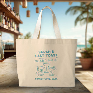 Aangepaste vrijgezellenfeest Laatste toast op het  Grote Tote Bag