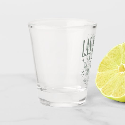 Aangepaste vrijgezellenfeest Las Vegas Personalisa Shot Glas (Links)
