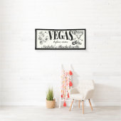 Aangepaste vrijgezellenfeest Las Vegas Personalisa Spandoek (Insitu)