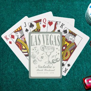 Aangepaste vrijgezellenfeest Las Vegas - Persoonli Pokerkaarten