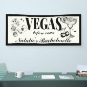 Aangepaste vrijgezellenfeest Las Vegas - Persoonli Spandoek (Beurs)