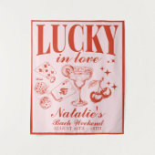 Aangepaste vrijgezellenfeest Las Vegas - Persoonli Wandkleed (Voorkant)