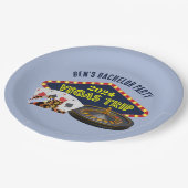 Aangepaste vrijgezellenfeest Las Vegas Trip Casino Papieren Bordje (Gekanteld)