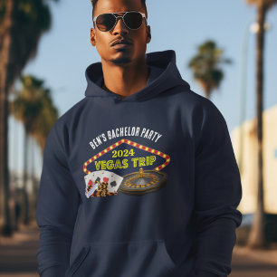 Aangepaste vrijgezellenfeest Las Vegas Trip Hoodie
