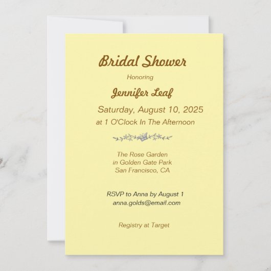 Aangepaste Vrijgezellenfeest minimalistische eenvo Kaart (Voorkant)