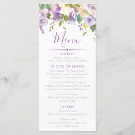 Aangepaste Vrijgezellenfeest Paarse pony's Menu