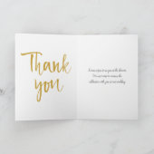 Aangepaste Vrijgezellenfeest Rozen Dank u Bedankkaart (Binnen)