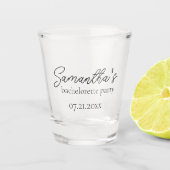 Aangepaste vrijgezellenfeest shotglas shot glas (Voorkant)