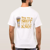 Aangepaste vrijgezellenfeest t-shirt (Achterkant)