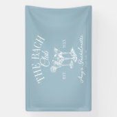 Aangepaste vrijgezellenfeest The Bach Club foto-ac Spandoek (Verticaal)