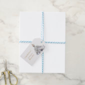 Aangepaste Vrijgezellenfeest trouwjurk Cadeaulabel (Met Touw)