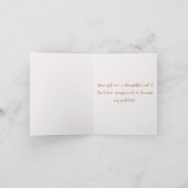 Aangepaste Vrijgezellenfeest trouwjurk Dank u Bedankkaart (Binnen)