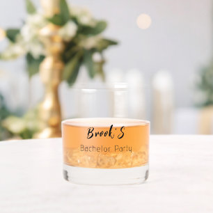 Aangepaste vrijgezellenfeest whisky glas