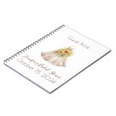 Aangepaste Vrijgezellenfeest Zonnebloem Jurk Gaste Notitieboek (Linkerzijde)