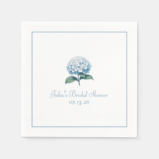 Aangepaste Vrijgezellenfeesten servet Elegant Blue (Voorkant)