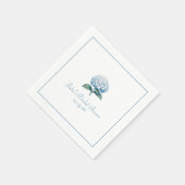 Aangepaste Vrijgezellenfeesten servet Elegant Blue (Hoek)