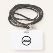 Aangepaste Vrijwilligersbadge Lanyard Event Team L Badge (Achterkant met draagriem)