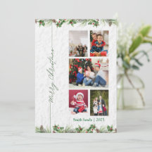 Aangepaste vrolijk kerstfeest fotokaart