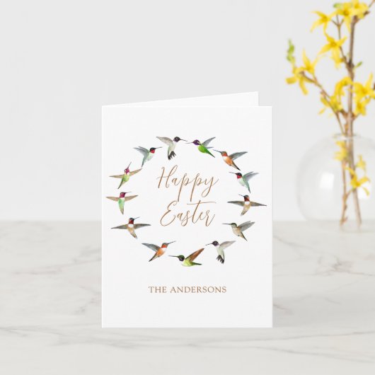 Aangepaste vrolijk Pasen wenskaart Kaart (Gele Bloem)