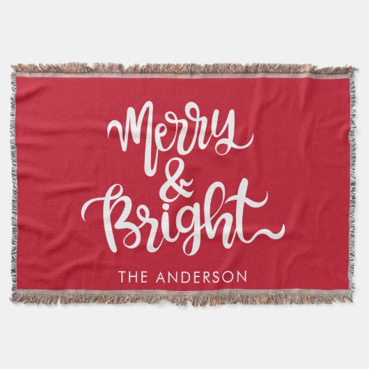 Aangepaste vrolijke en heldere typografie Script r Deken (Voorkant)