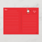 Aangepaste vrolijke kerst en een gelukkig nieuwjaa feestdagenkaart (Achterkant)