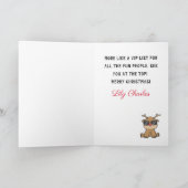 Aangepaste vrolijke kerst grappige citaten voor vr feestdagen kaart (Binnen)