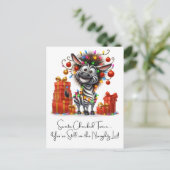 Aangepaste vrolijke kerst grappige citaten voor vr feestdagenkaart (Staand voorkant)